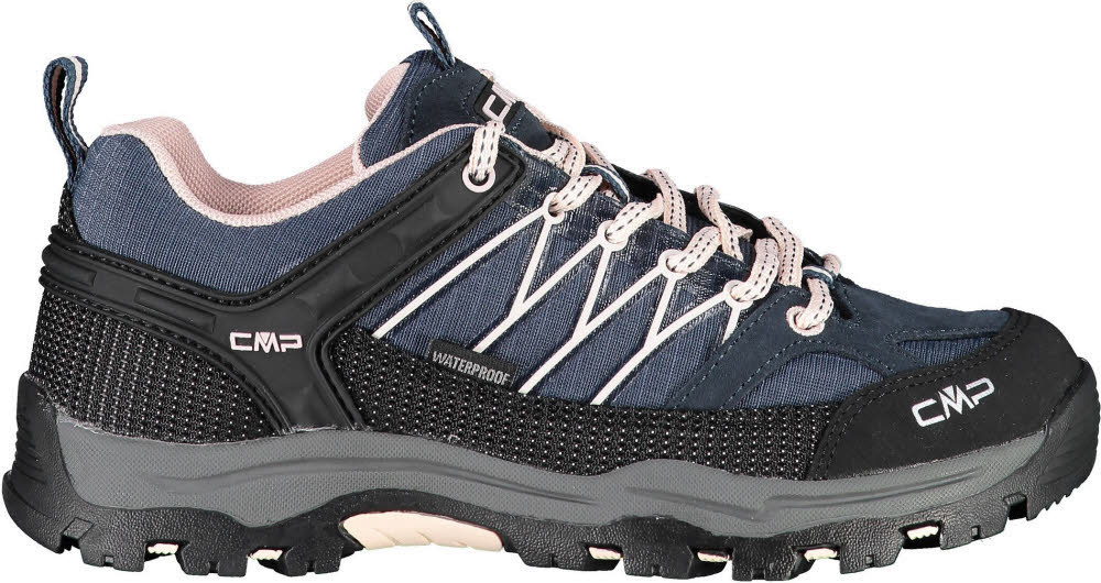 CMP KIDS RIGEL LOW TREKKING SHOES WP Kinder Wanderschuhe asphalt/rose