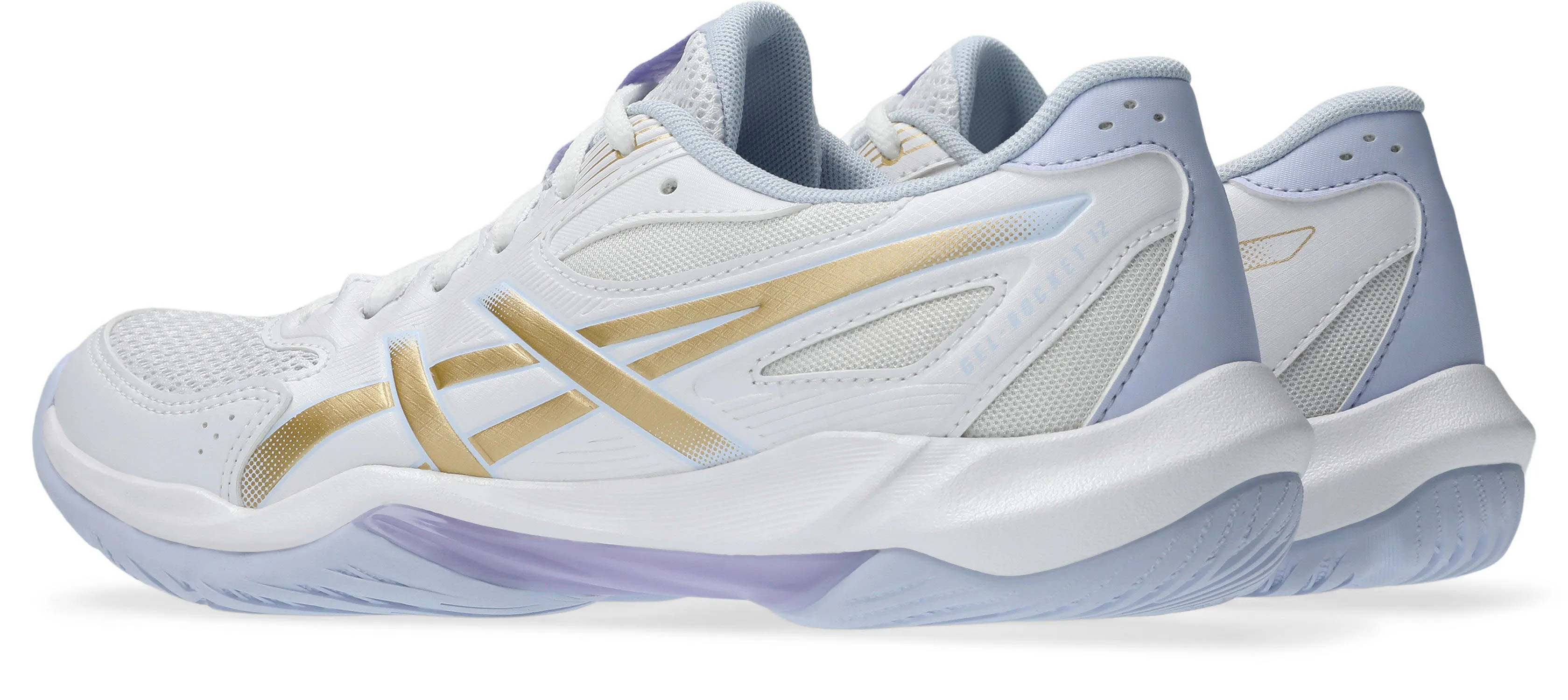Asics GEL-ROCKET 12 Damen Hallenschuhe Sportschuhe white/champagne