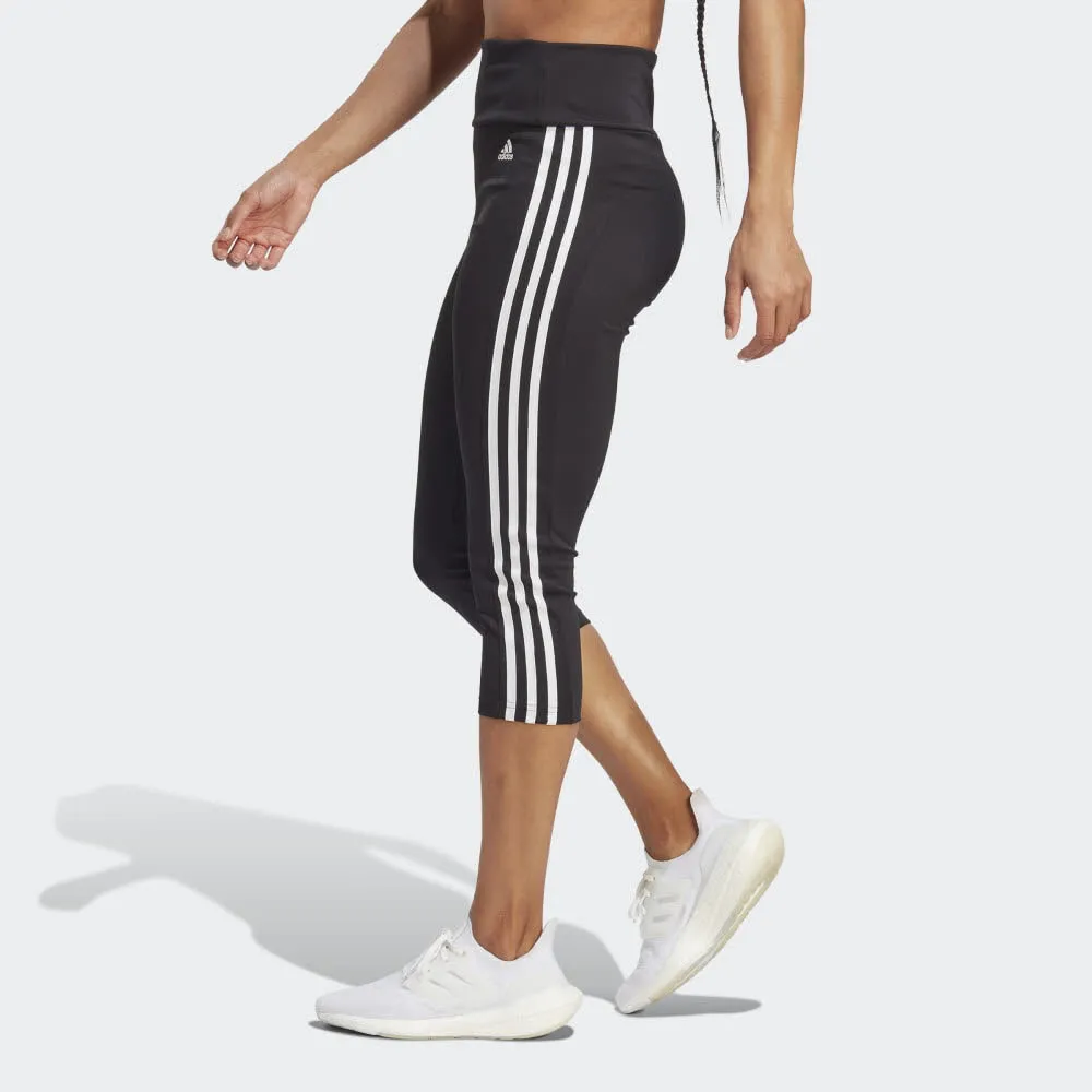adidas DA W 3S 3/4 TIG Damen Sporttight 3/4-Tight Sporthose schwarz