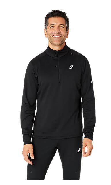 ASICS ROAD WINTER 1/2 ZIP MID LAYER Laufshirt lang Herren schwarz