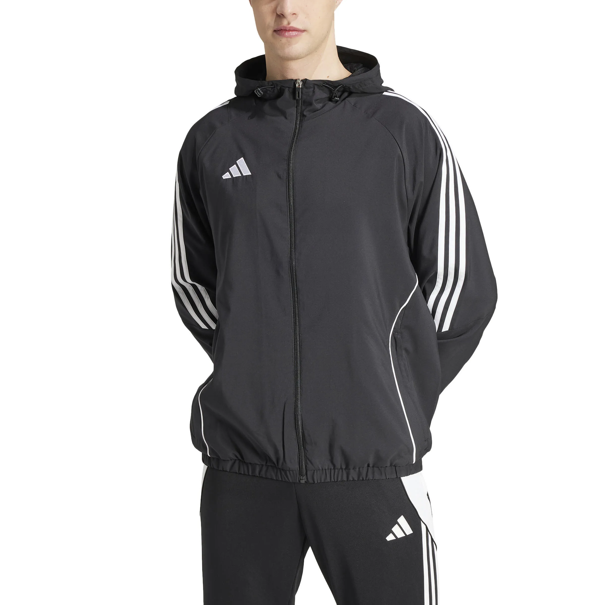 adidas Tiro 24 Windbreaker Trainingsjacke Sportjacke Herren schwarz