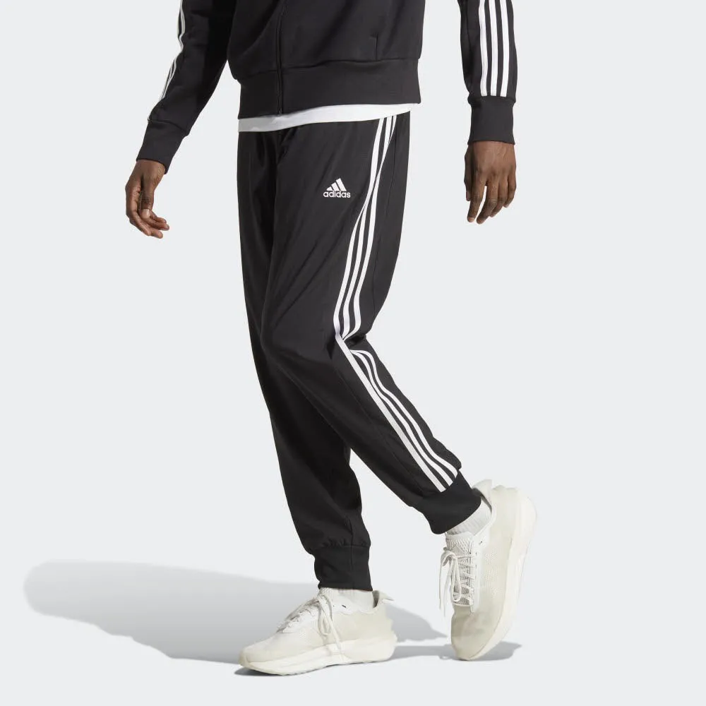 adidas AEROREADY Essentials Tapered Cuff Woven 3-Streifen Herren Jogginghose Sporthose schwarz