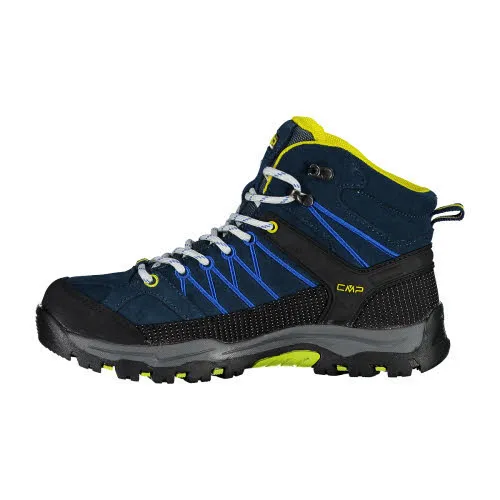 CMP KIDS RIGEL MID Jungen Trekkingschuhe mid Knöchelschutz Grip wetterfest Outdoor Bergsport blau NEU