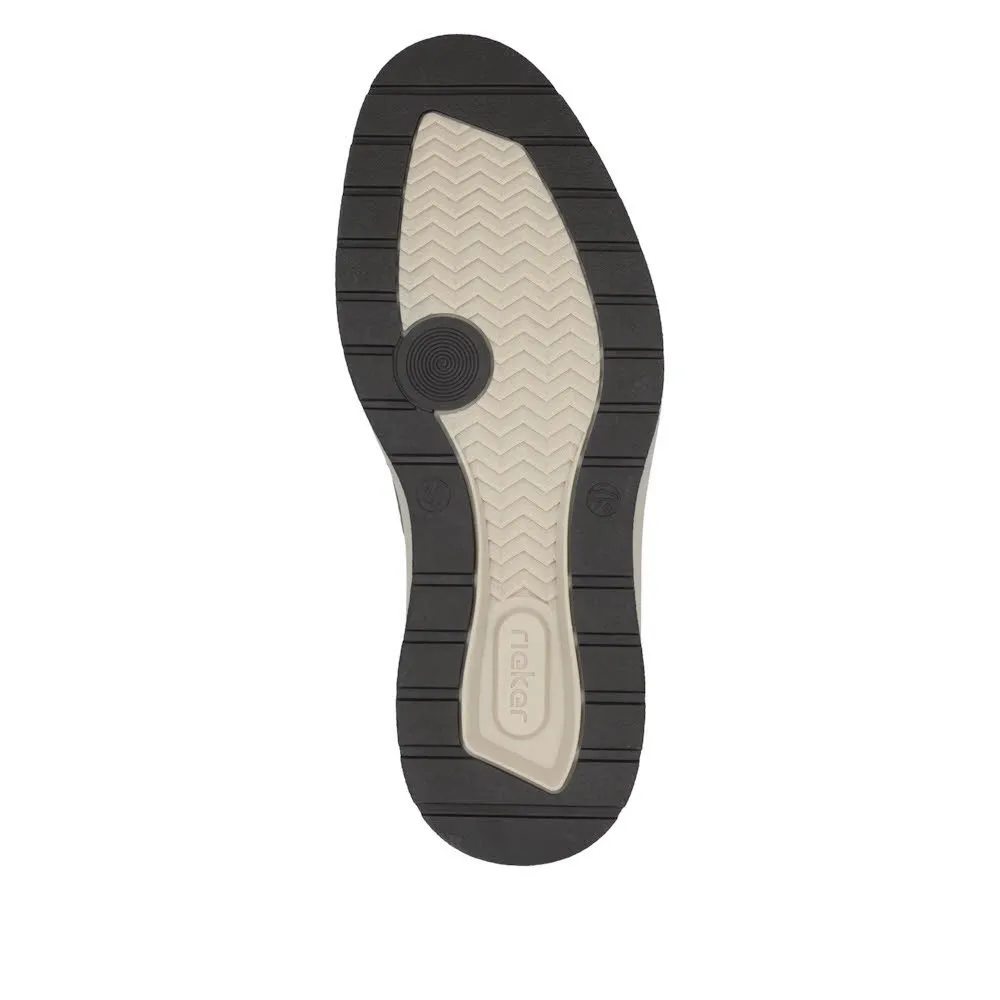 Rieker HWK Herren Halbschuhe Schnürschuhe schwarz