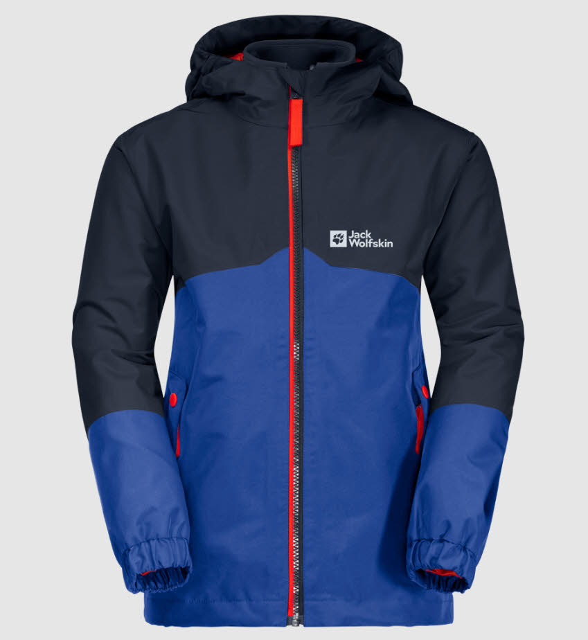 Jack Wolfskin Iceland 3in1 Jacket B Kinder Doppeljacke blau