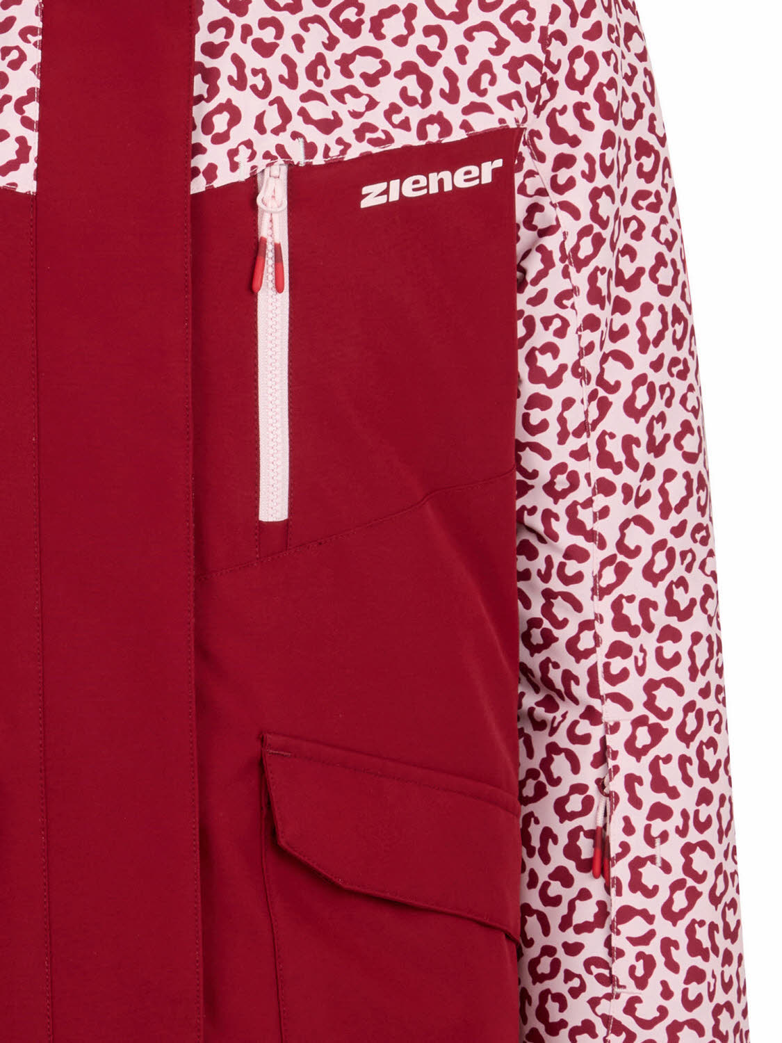 Ziener AKONIA-Z Jacket Junior Mädchen Skijacke Schneejacke rot