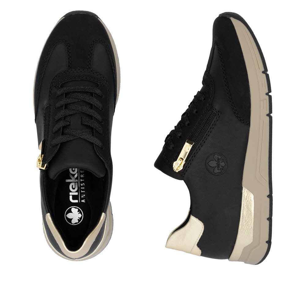 Rieker HWK Damen Halbschuhe Sneaker Low schwarz