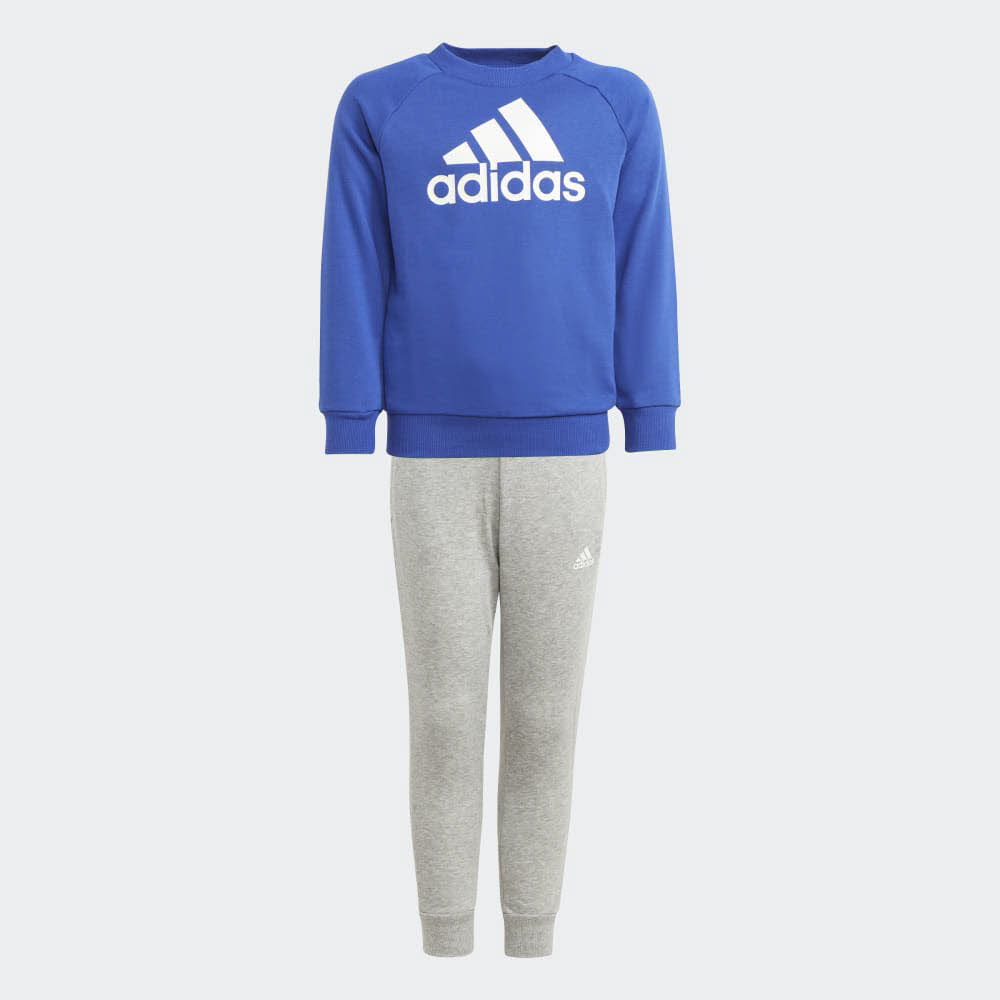 adidas ESSENTIALS LOGO FRENCH TERRY Jungen Jogginganzug Trainingsanzug blau