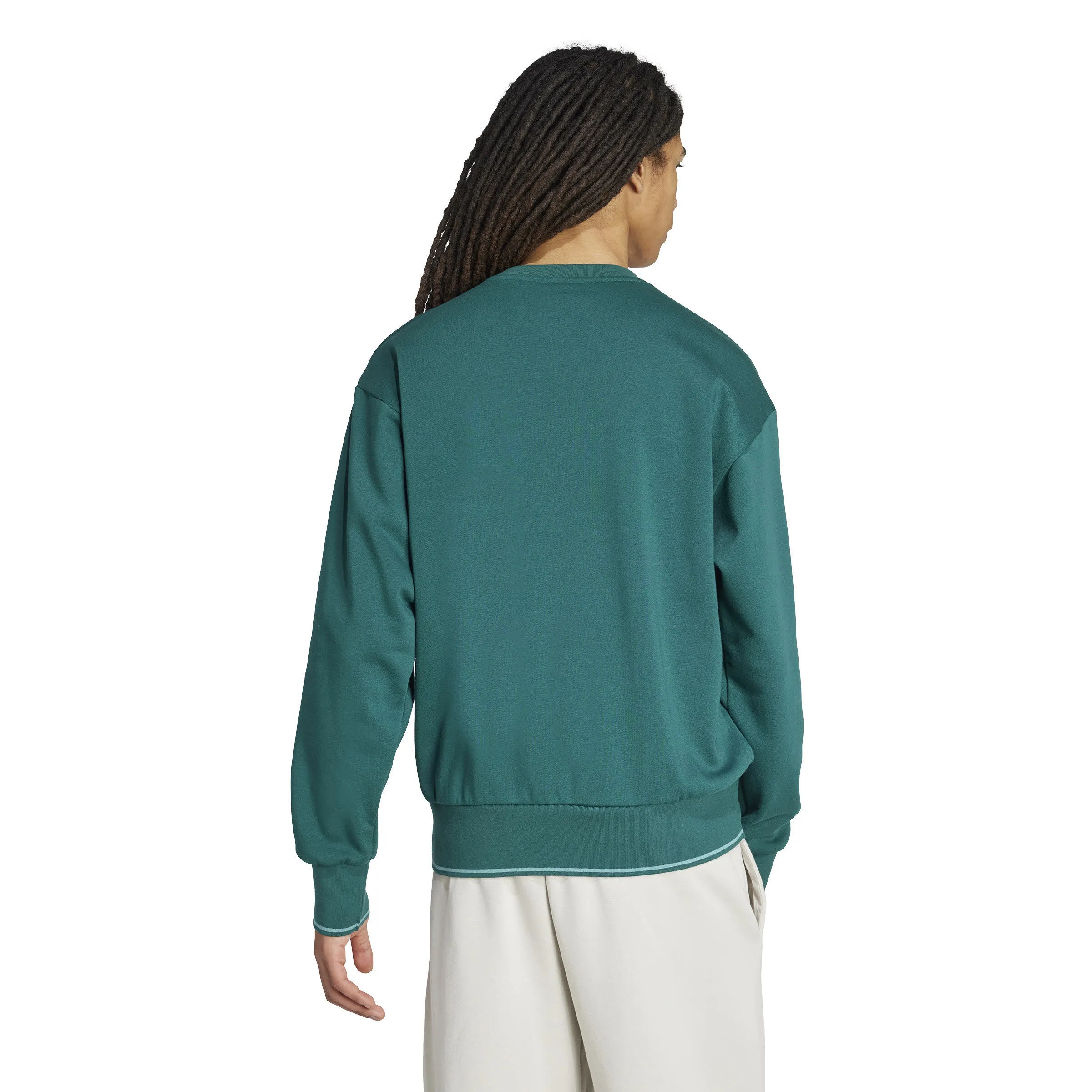 adidas College Style Herren Sweatshirt Fleece - Pullover grün