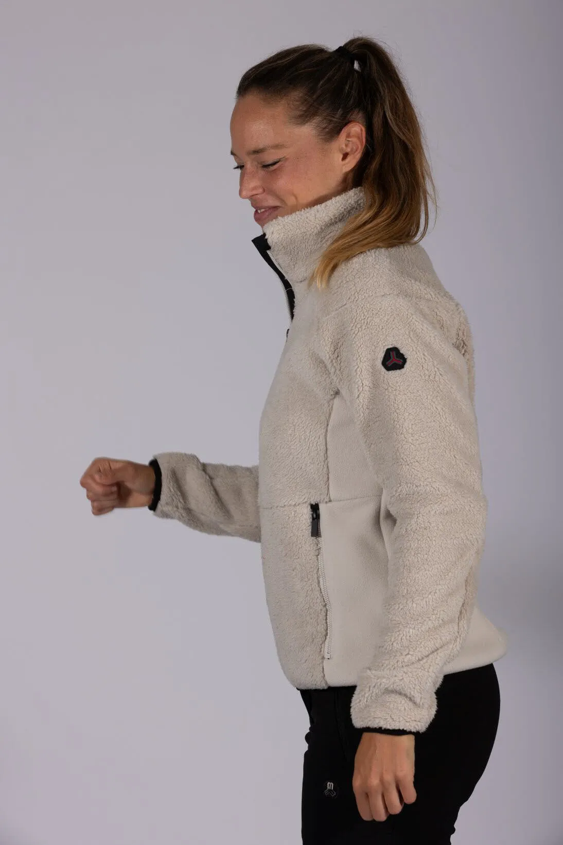 Maul Sport Tübingen Damen Fleecejacke Freizeitjacke beige