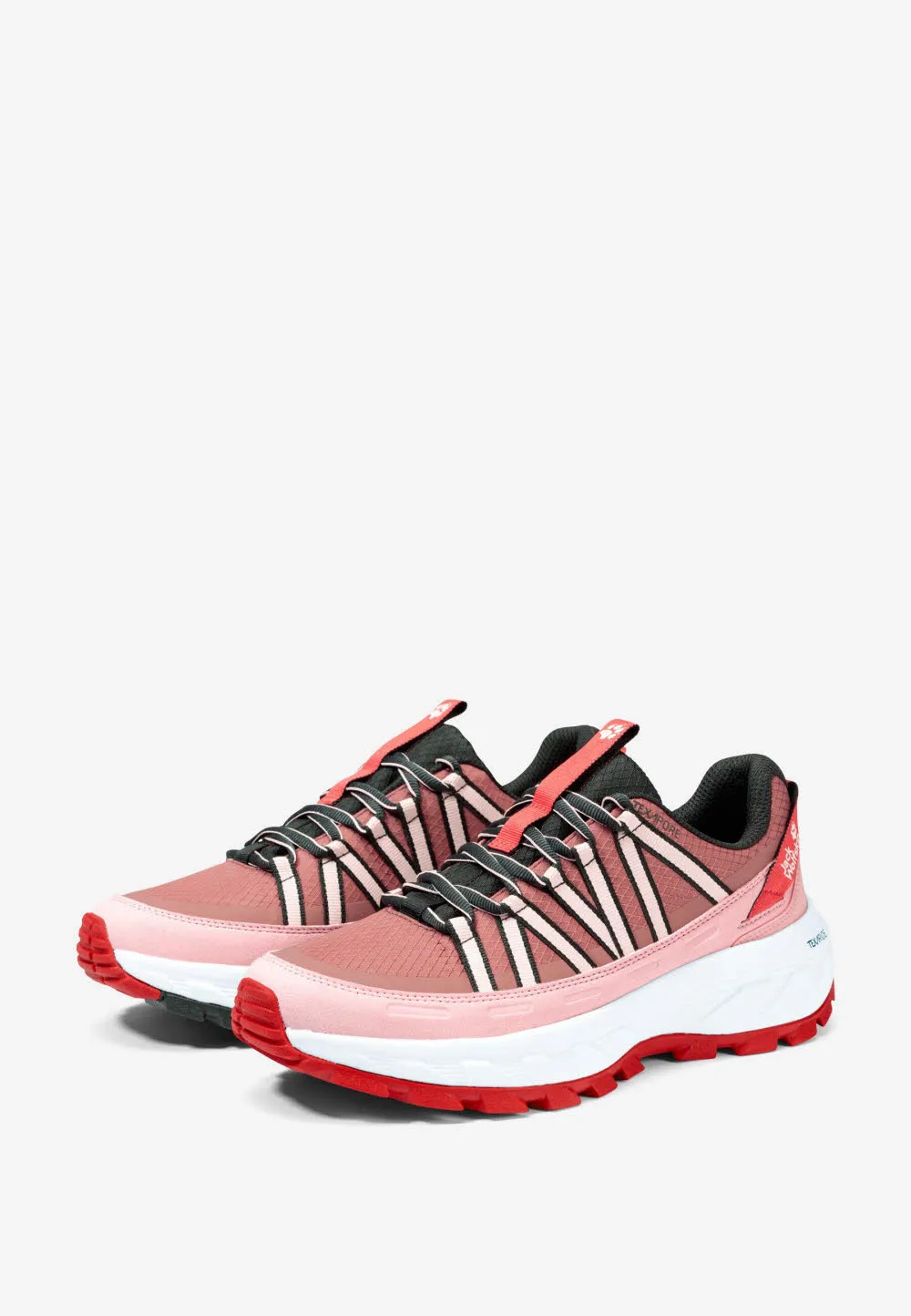 Jack Wolfskin Wild Hike Texapore Low W Damen Wanderschuhe Trekkingschuhe wasserdicht rot