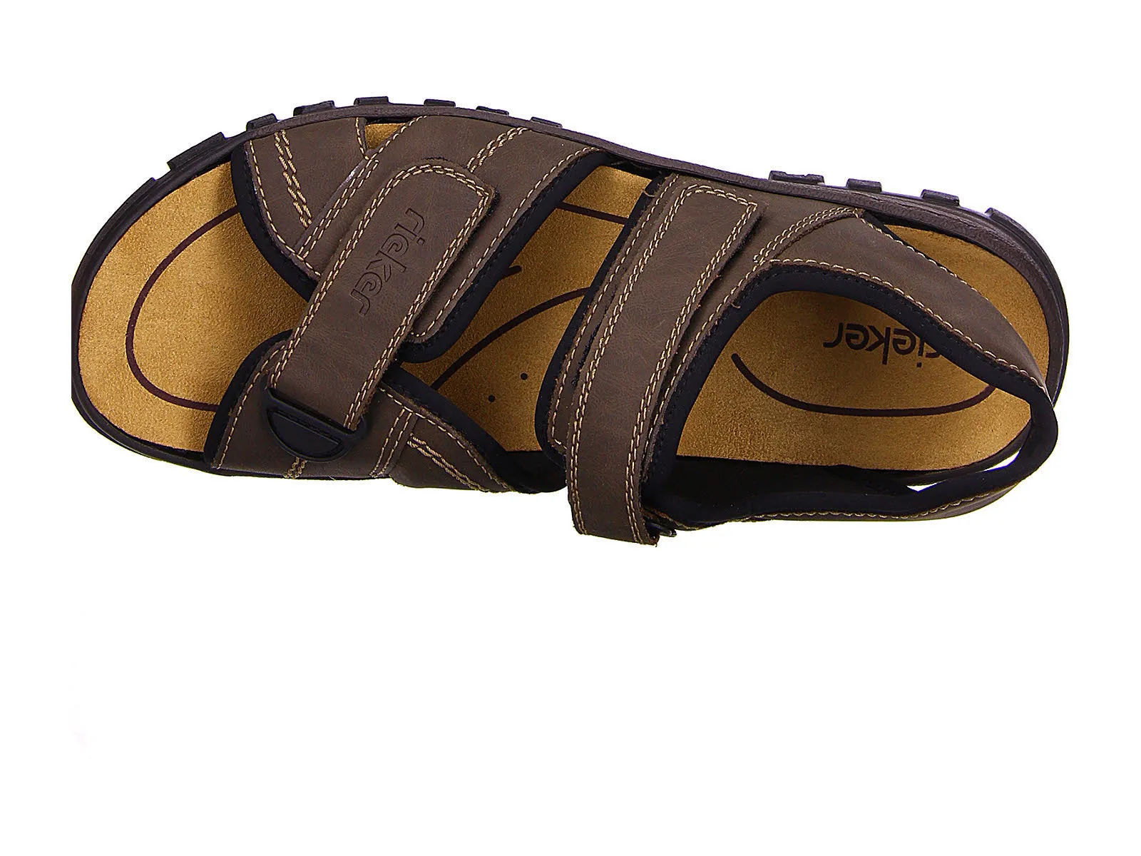 Rieker Sandalen Herren Freizeitschuh Sommerschuh Leder braun NEU