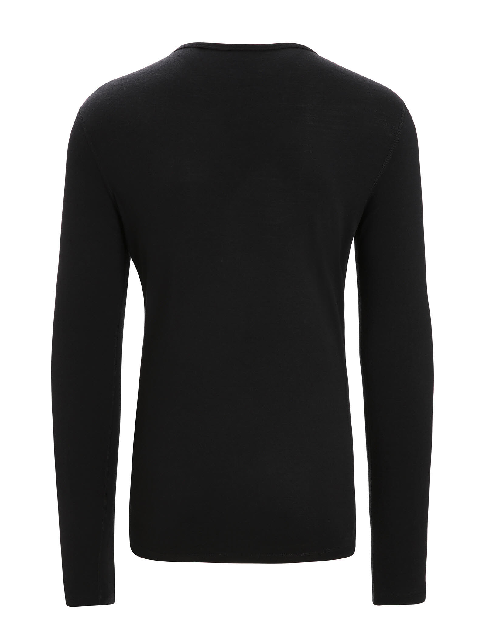Icebreaker Merino 200 Oasis Herren Ski Stripes Langarmshirt Funktionsshirt schwarz