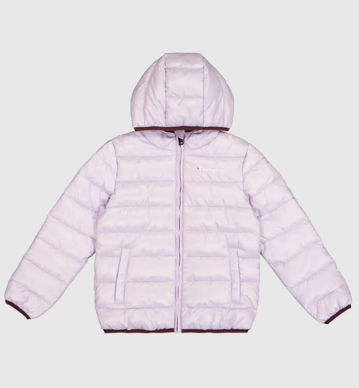 Champion Daunenjacke Kapuzenjacke Kinder Mädchen helllila