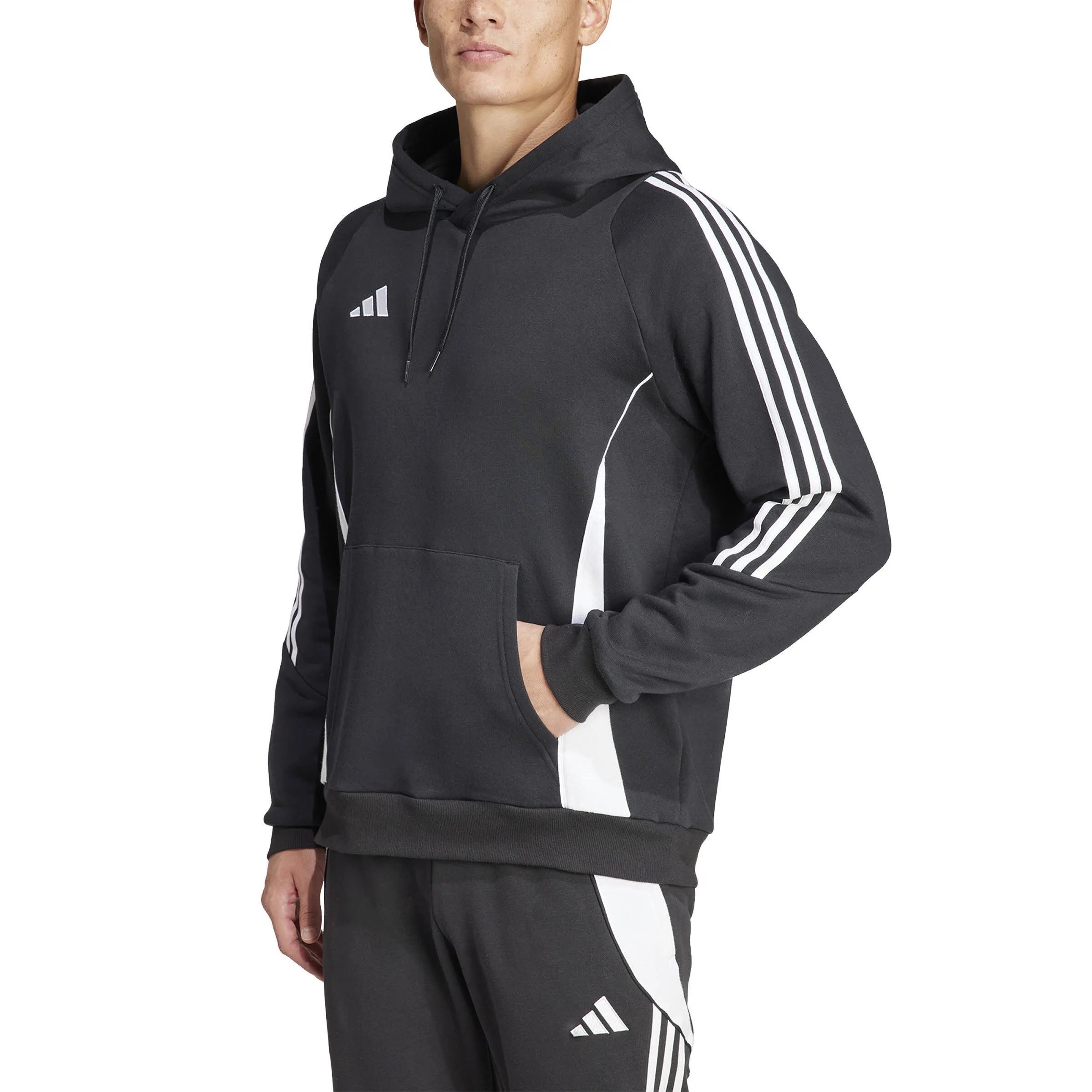 adidas Tiro 24 Sweat Hoodie Sweatshirt Kapuzenpullover Herren schwarz