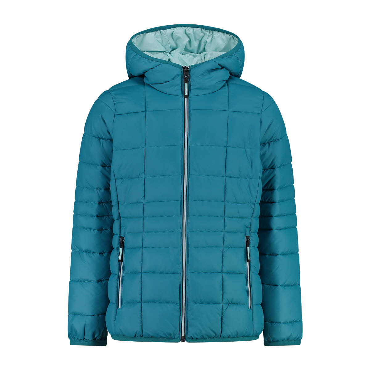 CMP Kinder Kapuzenjacke Daunenjacke Mädchen türkis blaugrün