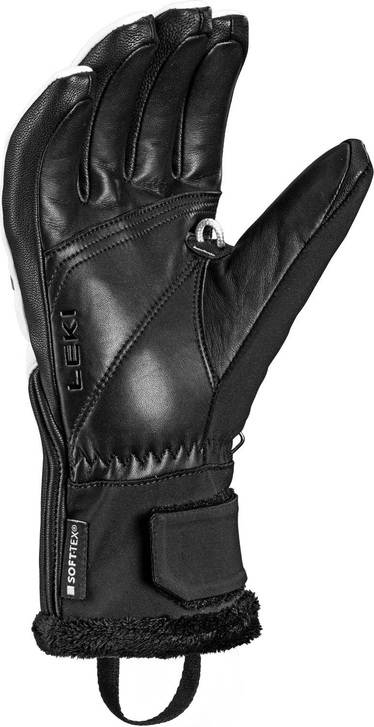 Leki HS Vallarta 3D Women Damen Skihandschuhe Fingerlinge weiß/schwarz