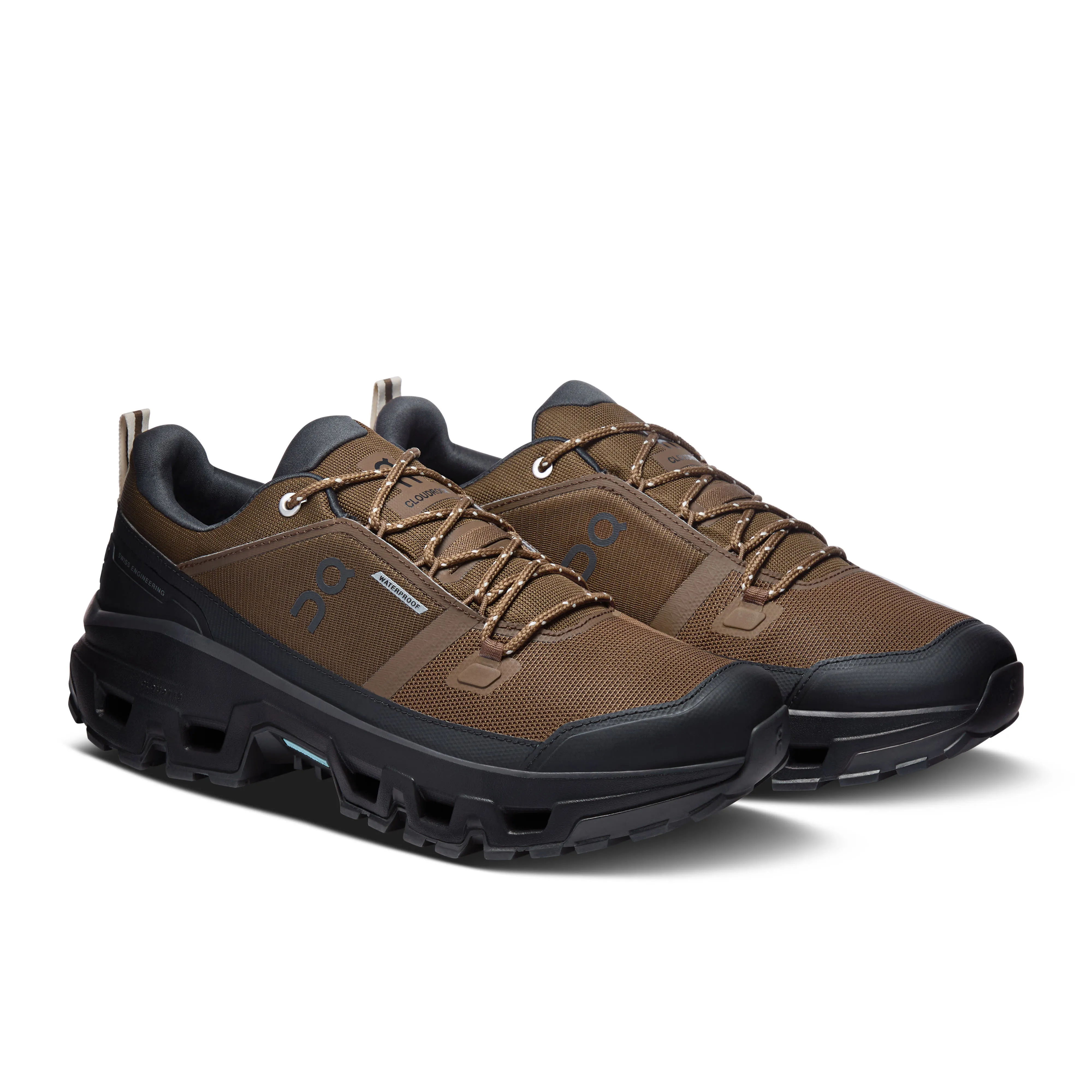 ON CLOUDROCK LOW WP Herren Wanderschuhe Trekkingschuhe Low earth/black