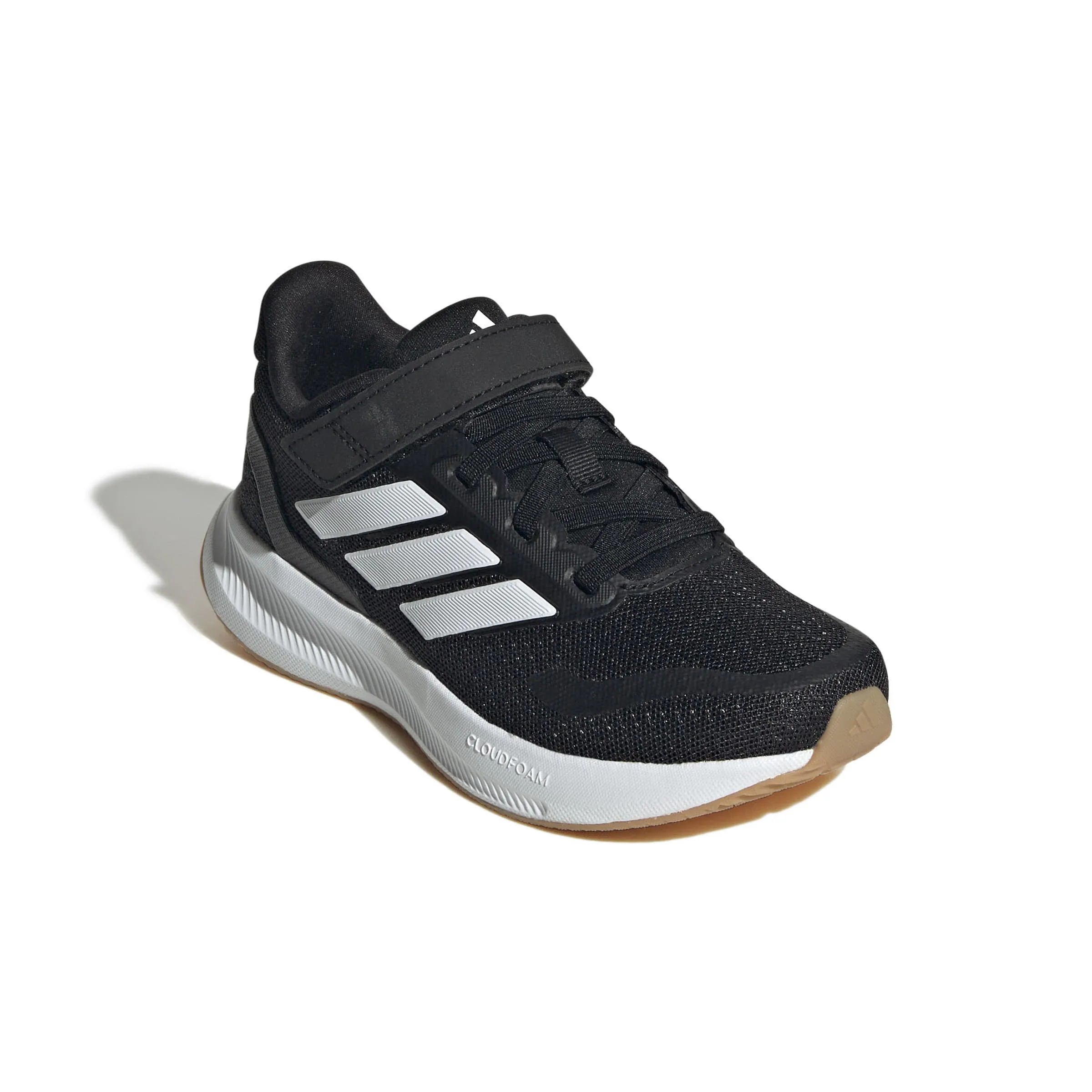 adidas RUNFALCON 5 EL C Kinder Sneaker Low sportlich Freizeitschuhe schwarz/weiß