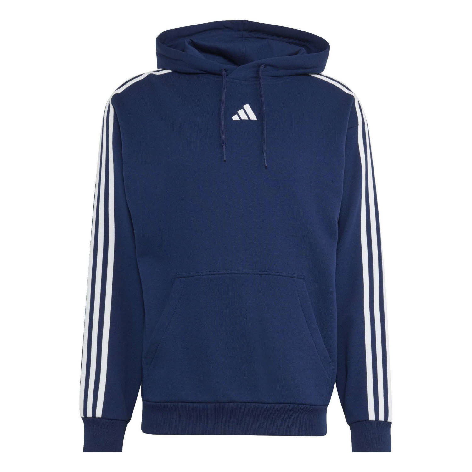 adidas Essentials 3-Stripes French Terry Herren Hoodie Kapuzenpullover blau