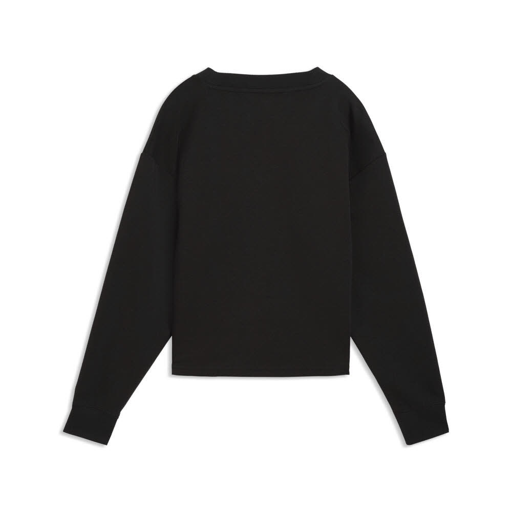 Puma ESS ELEVATED COMFORT V-NECK Damen Sweatshirt schwarz