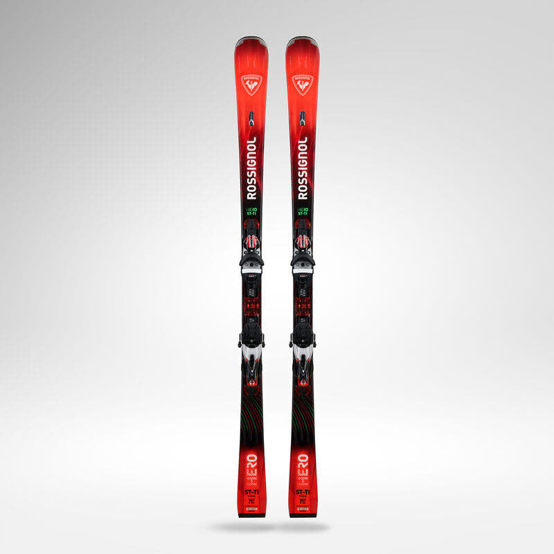 Rossignol HERO ST TI Kon. + NX12 GW Slalomcarver Ski Fortgeschrittene 26/27 schwarz/rot