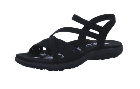 Skechers REGGAE SLIM Damen Sandalette schwarz