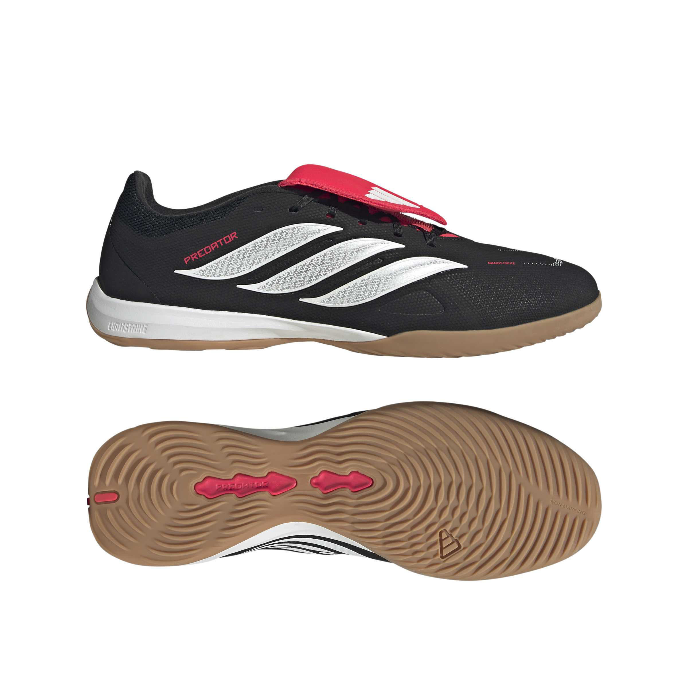adidas PREDATOR LEAGUE FT IN Herren Hallenschuhe Fußballschuhe schwarz/weiß/rot