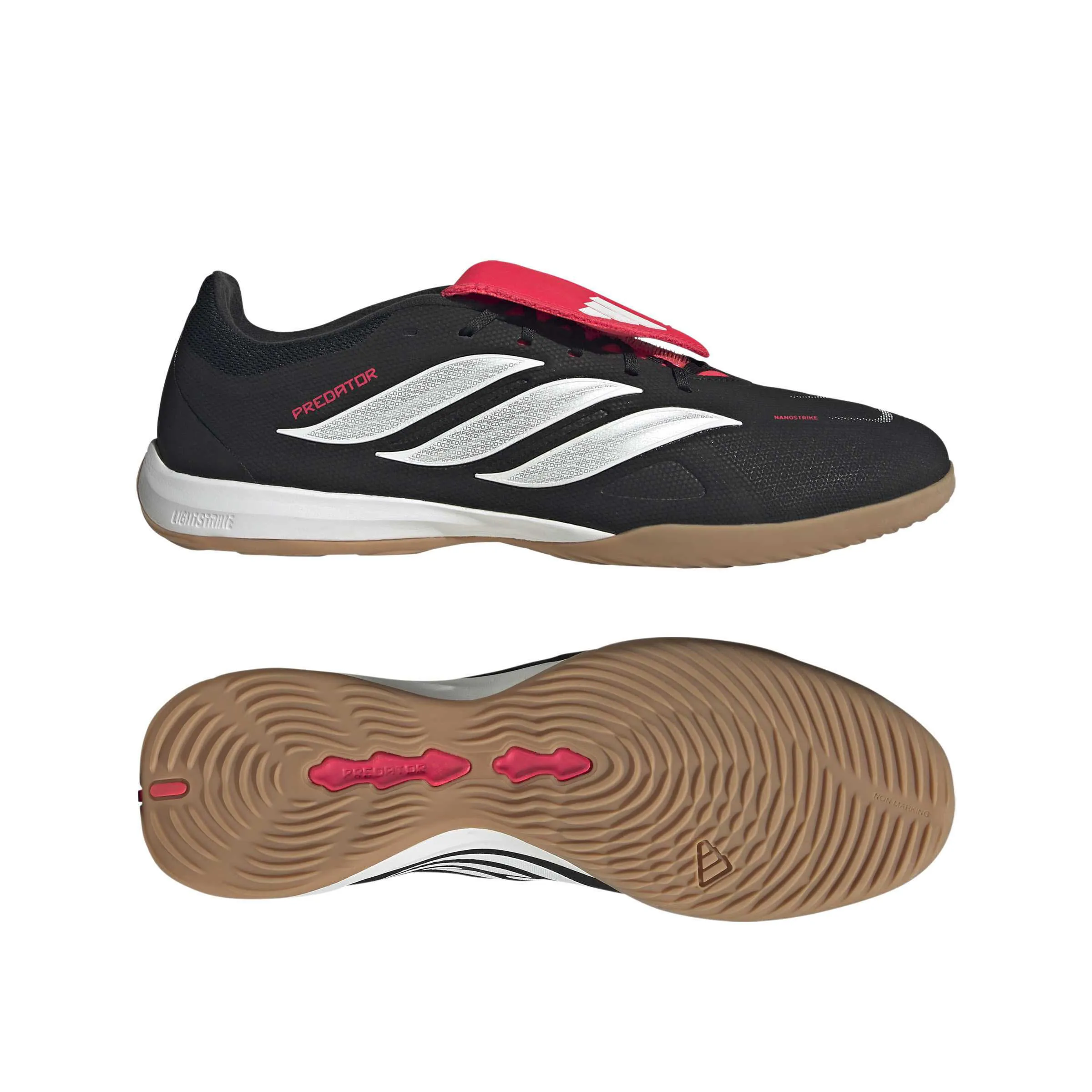 adidas PREDATOR LEAGUE FT IN Herren Hallenschuhe Fußballschuhe schwarz/weiß/rot