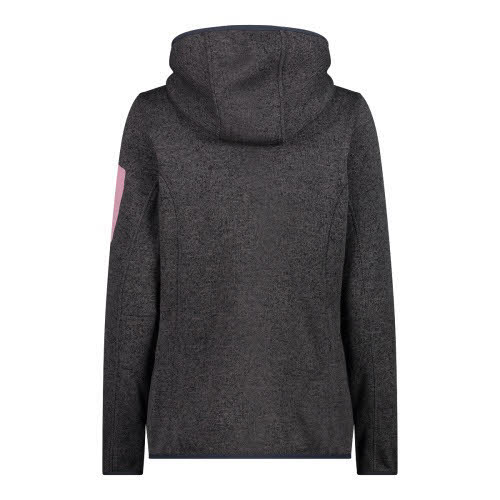 CMP Fleecejacke Kapuzenjacke Midlayer Damen dunkelgrau schwarz NEU