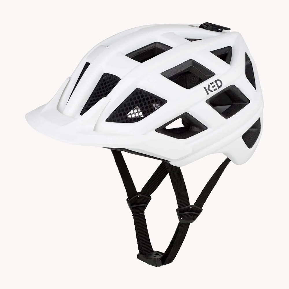 KED CROM Unisex Fahrradhelm white matt