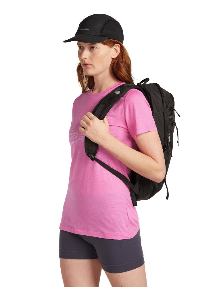 Icebreaker Merino 150 Tech Lite III T-Shirt Van Camp Damen pink