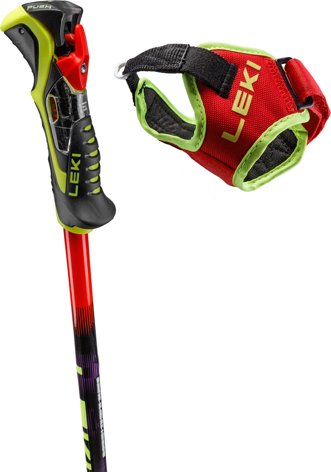 Leki WCR Pro Lite SL TR Unisex Skistöcke Ski Poles rot/violett