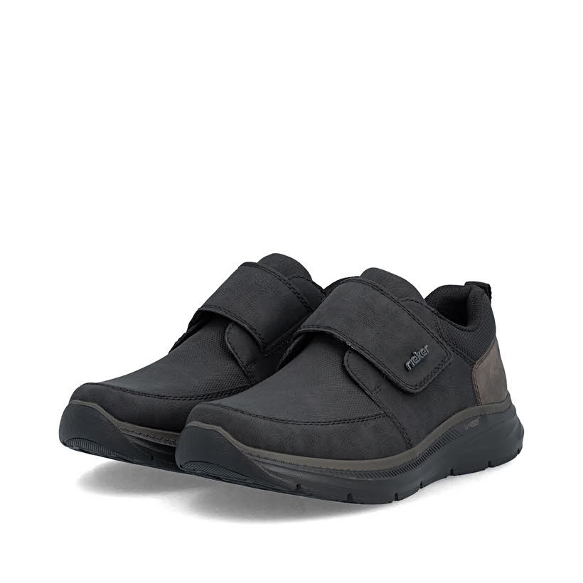 Rieker Slipper Kletter Freizeitschuh Herren schwarz