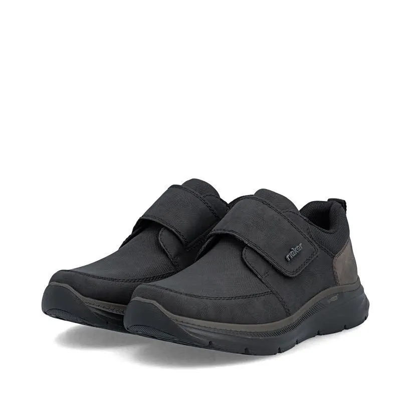 Rieker Slipper Kletter Freizeitschuh Herren schwarz
