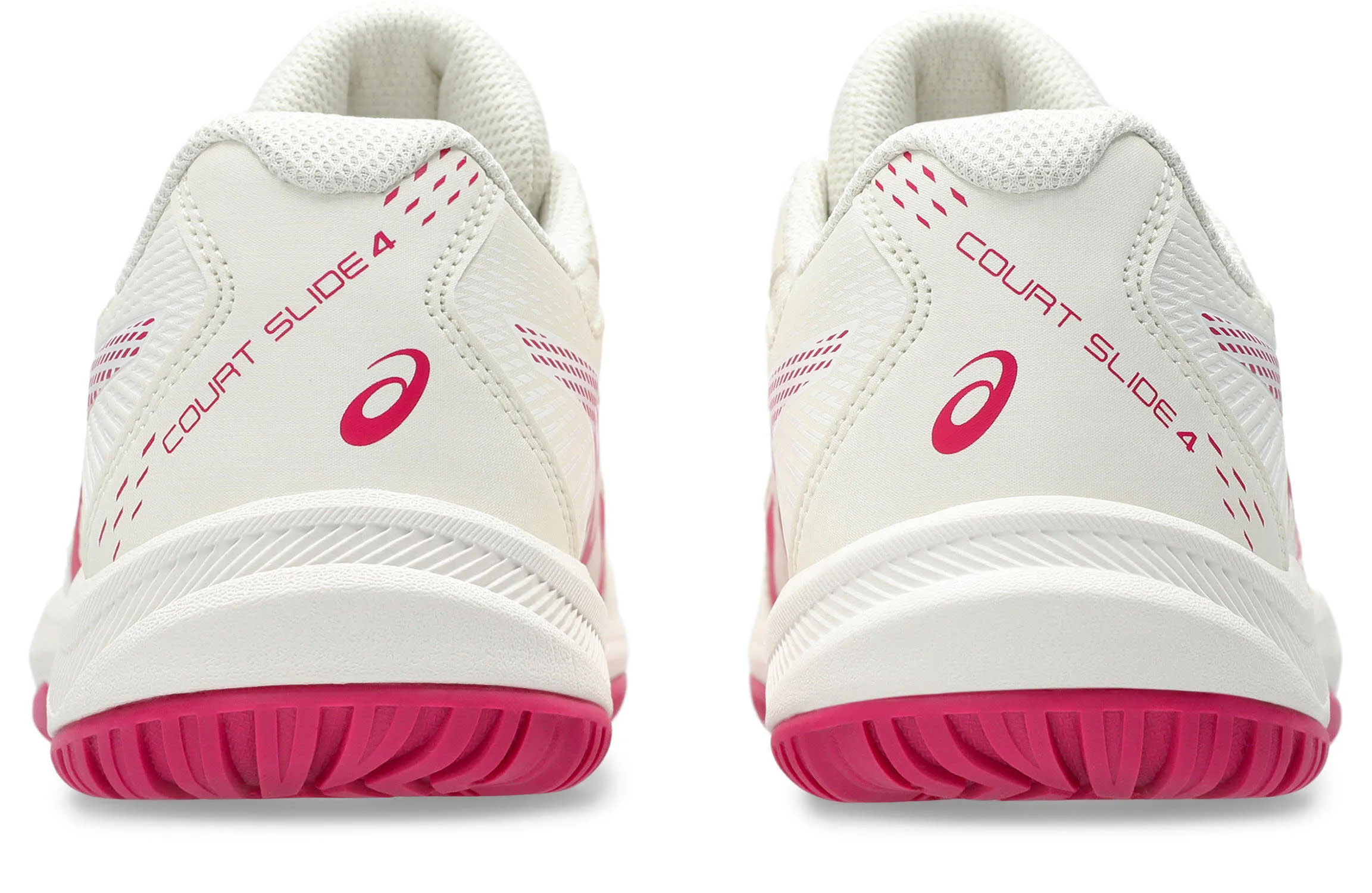 Asics Court Slide 4 Damen Tennisschuhe Sneaker weiß/rosa