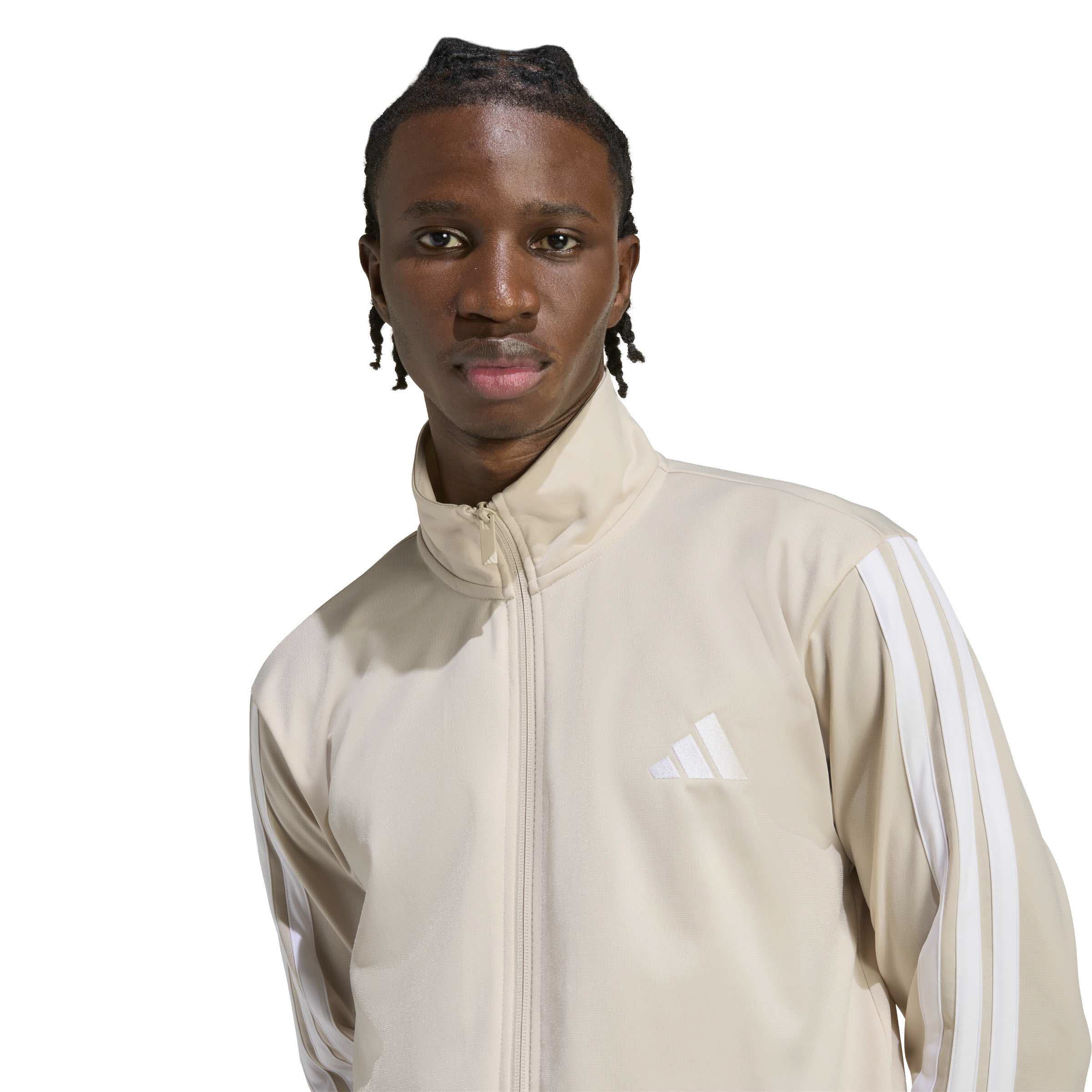 adidas M 3S TR TT Herren Trainingsanzug Set weiß