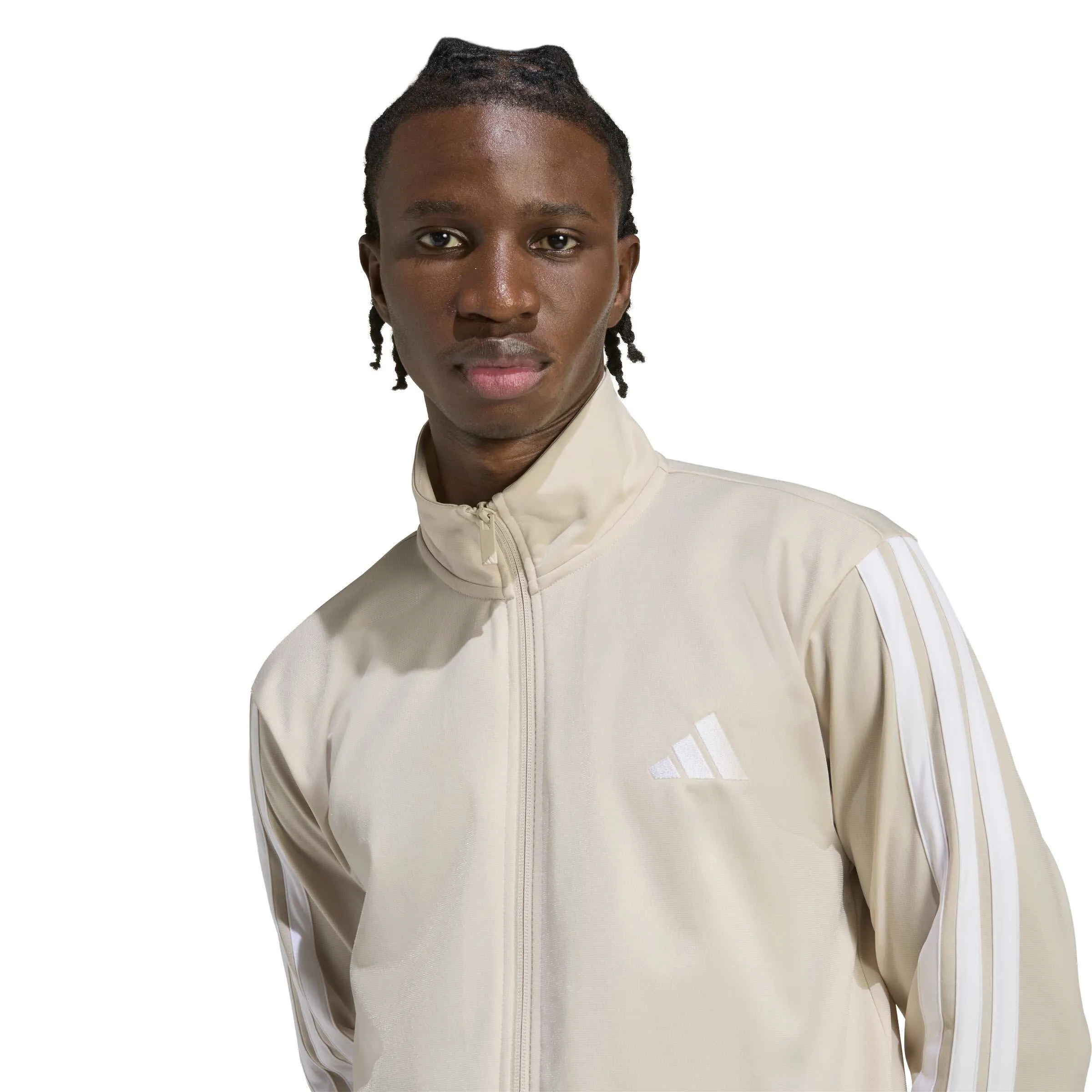 adidas M 3S TR TT Herren Trainingsanzug Set weiß