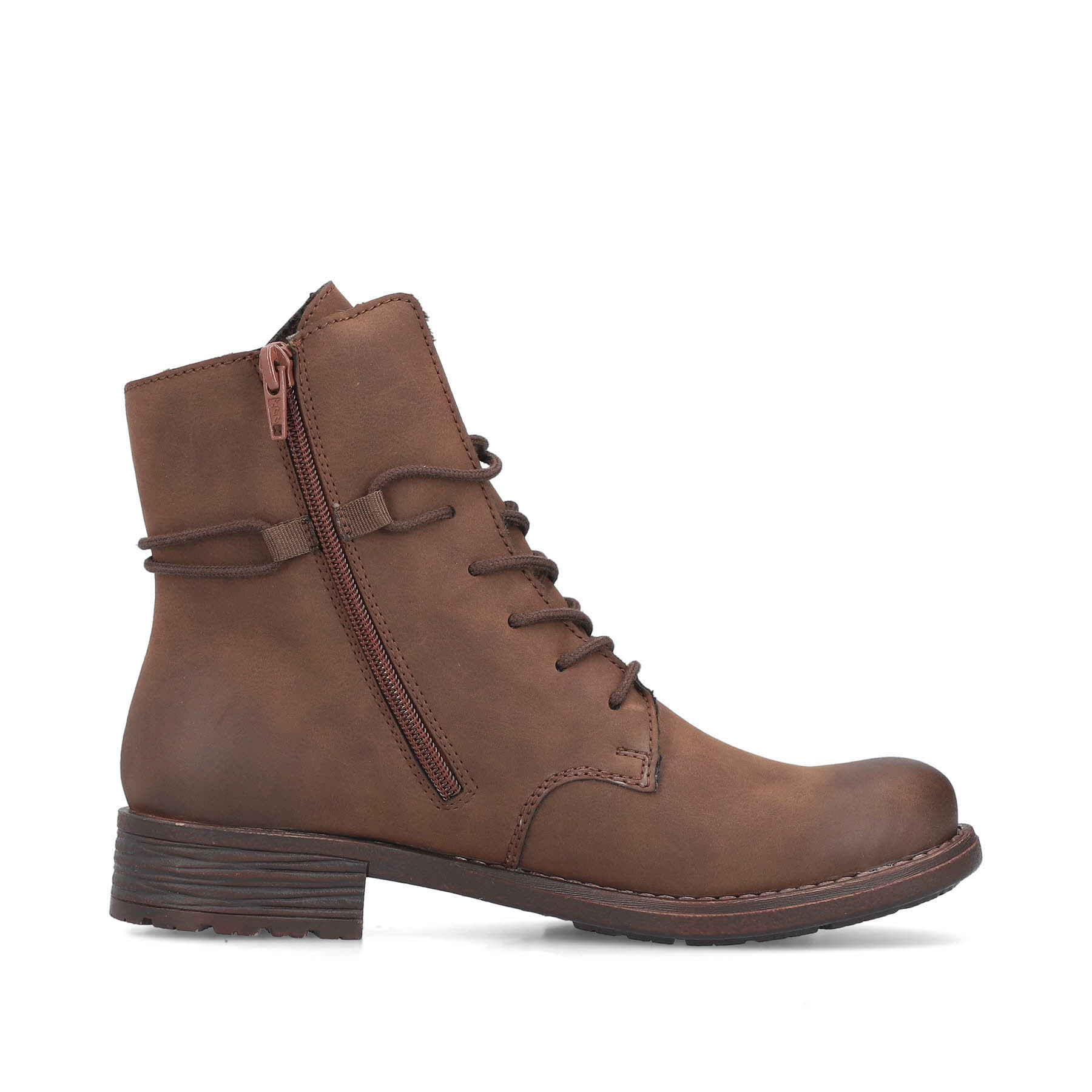 Rieker Damen Schnürstiefel braun