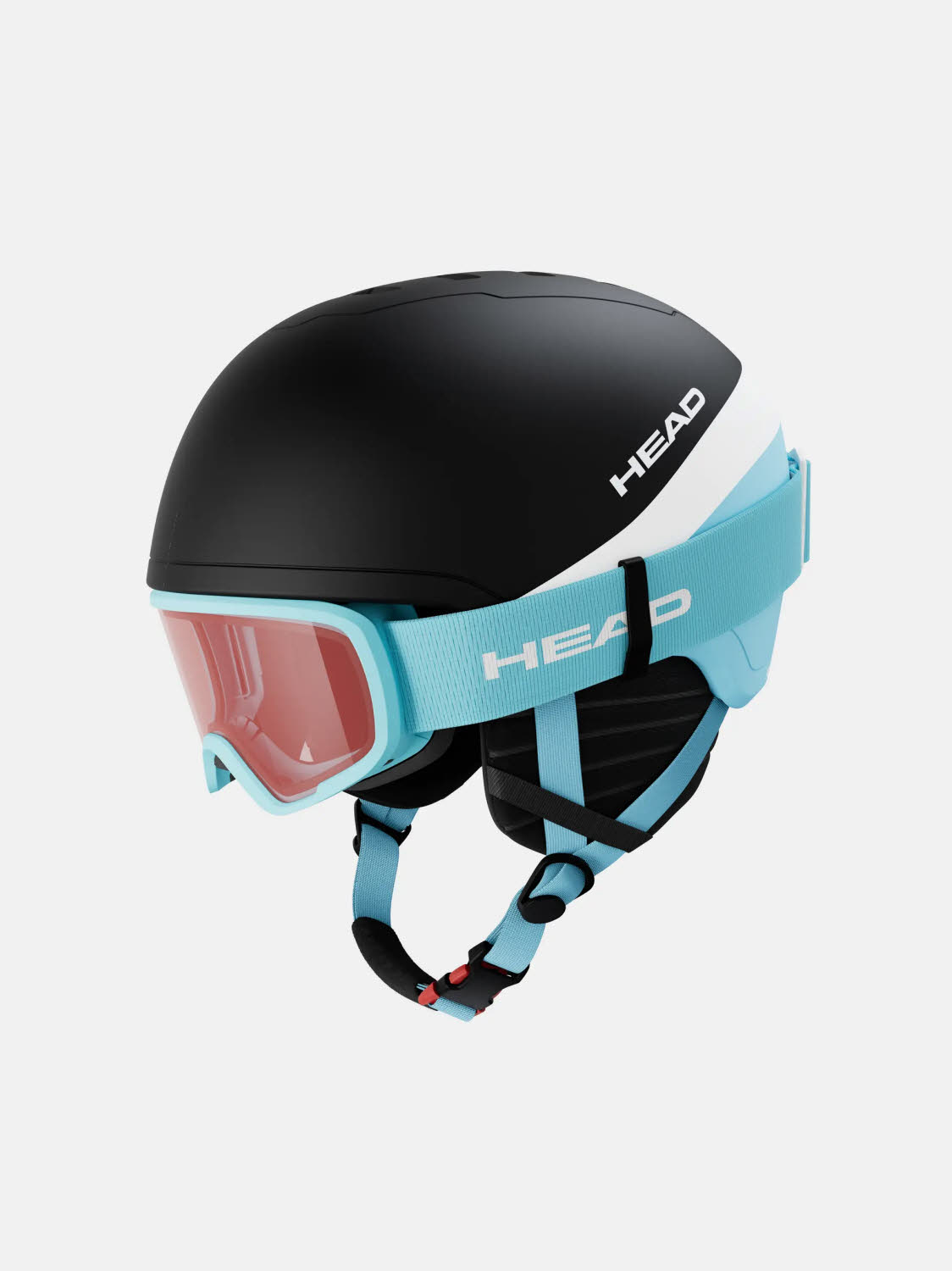 Head YUKI SET TEAM Kinder Skihelm Snowboardhelm schwarz/blau