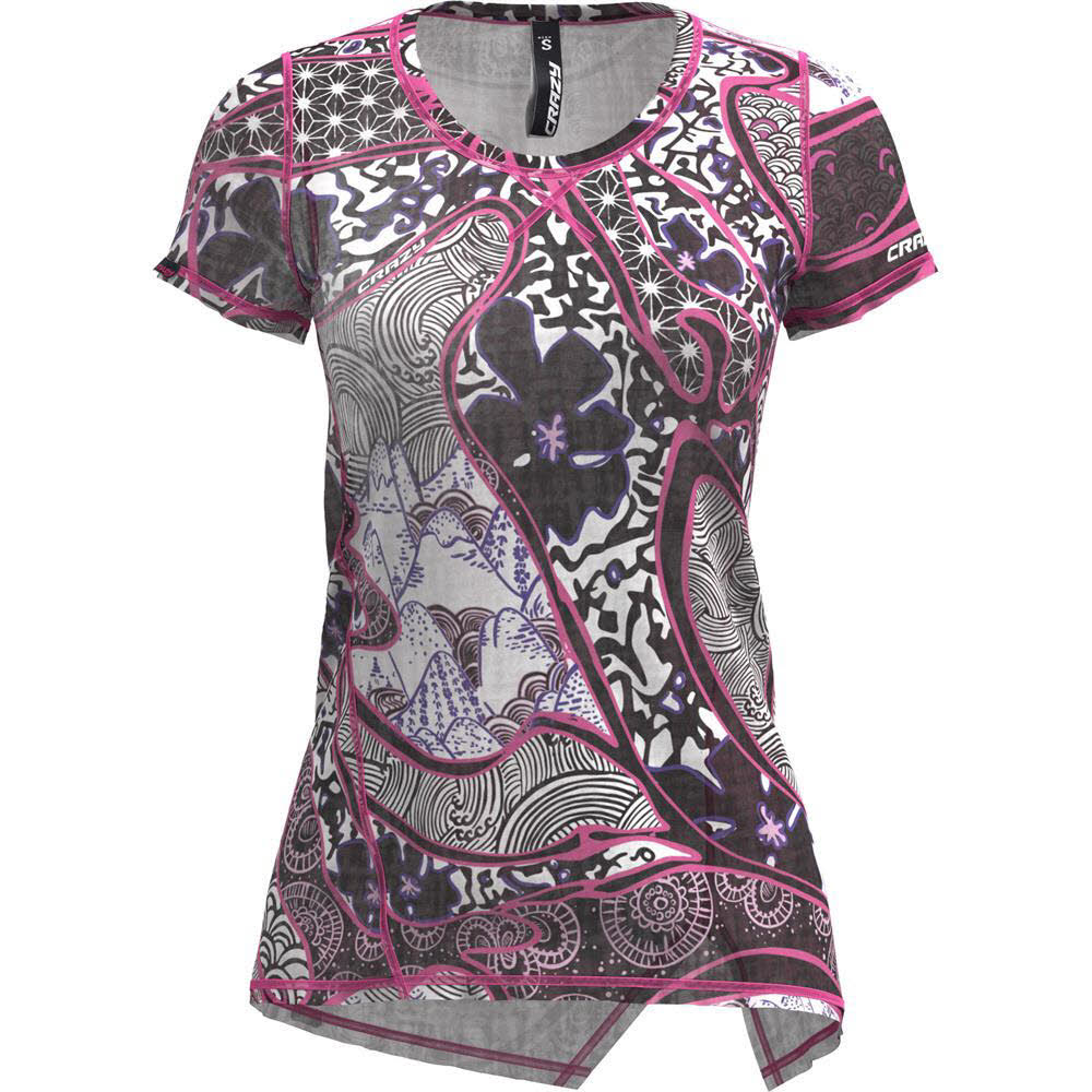 Crazy Idea SHIRT ALOHA Damen T-Shirt Funktionsshirt crazy wave/pop