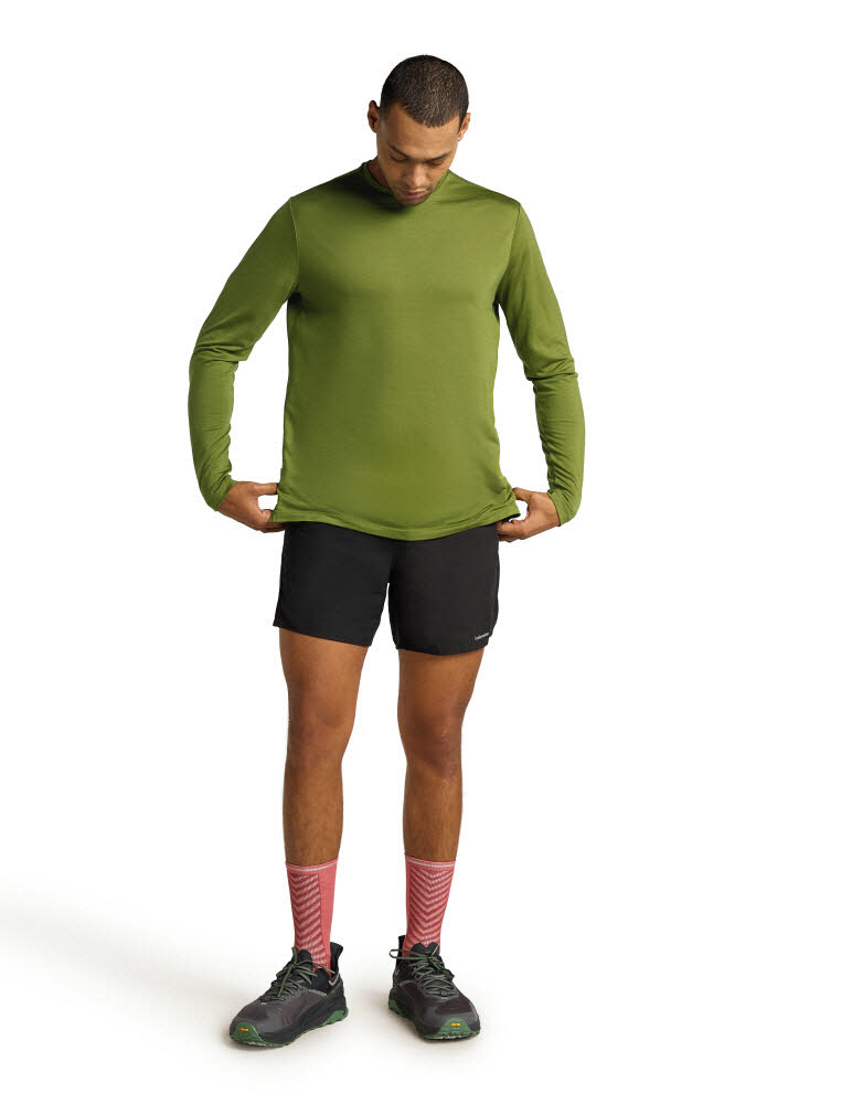 Icebreaker 125 Cool-Lite™ Merino Blend Sphere Langarmshirt Herren grün