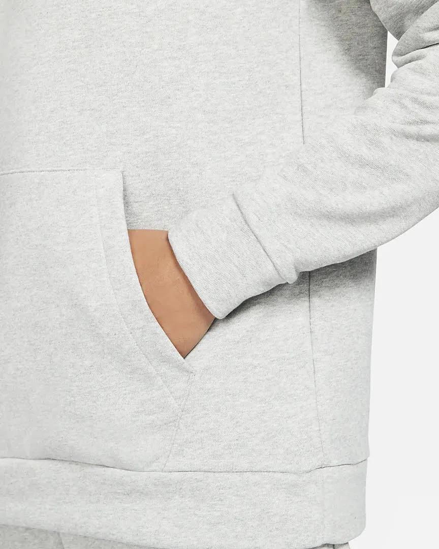 Nike DRI-FIT MEN'S PULLOVER Sportswear Herren Hoodie Kapuzenpullover Grau NEU