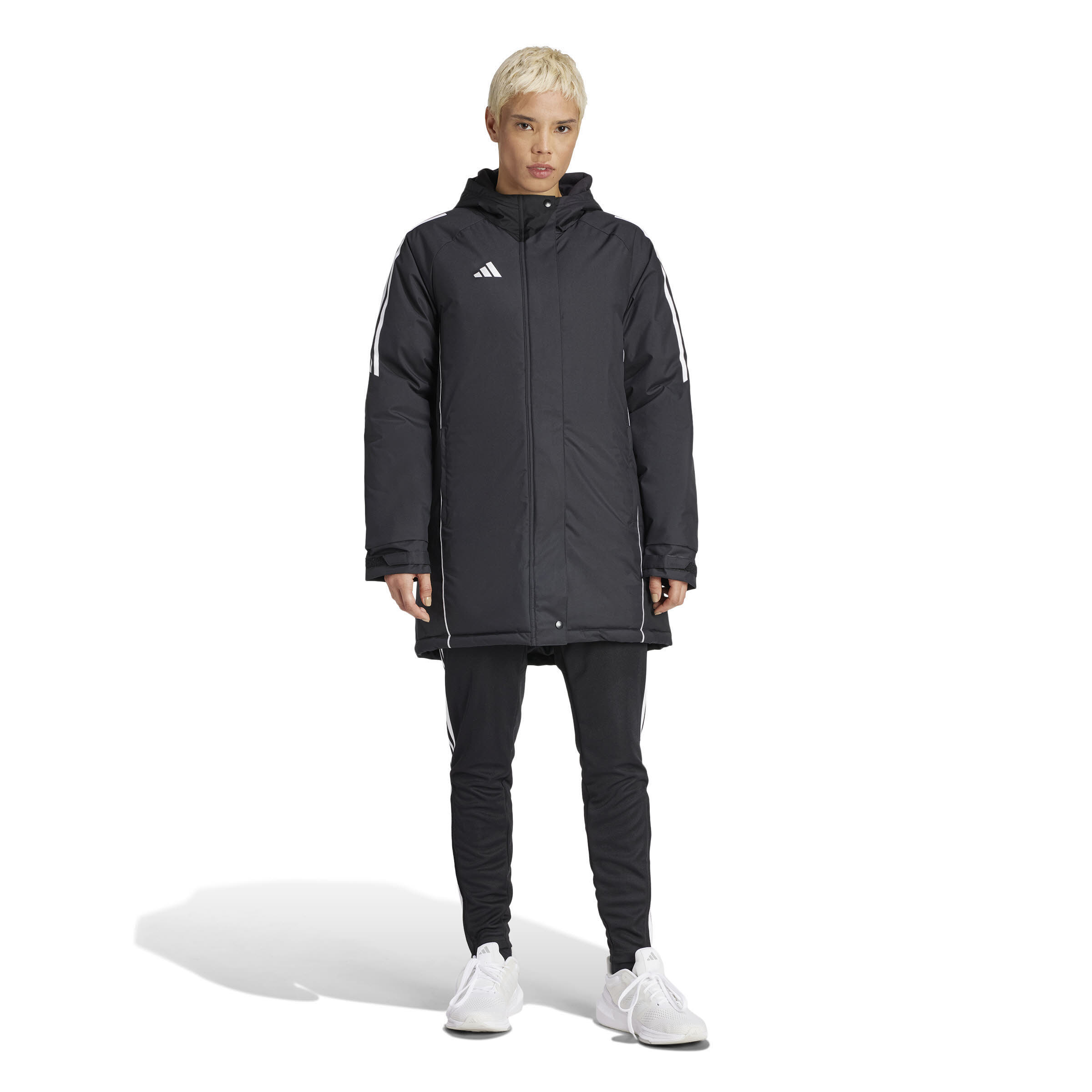 adidas Tiro 24 Stadium Parka Bankjacke Damen schwarz