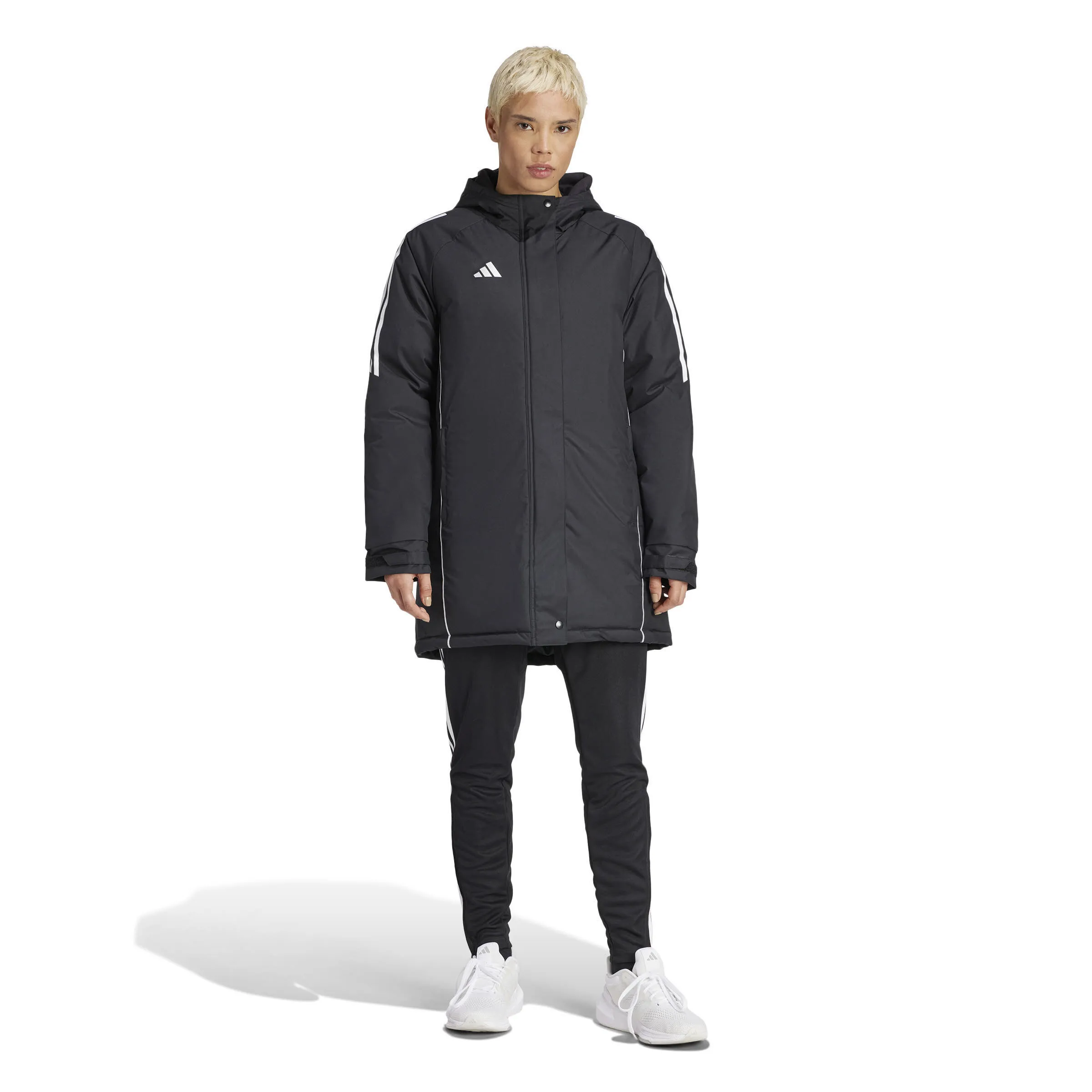 adidas Tiro 24 Stadium Parka Bankjacke Damen schwarz