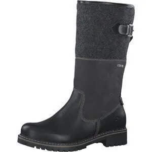 Tamaris Damen Stiefel Slipper Gefüttert Modeschuh schwarz dunkelbraun