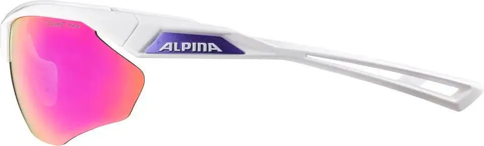 Alpina NYLOS HR Unisex Sportbrille Sonnenbrille white/purple gloss