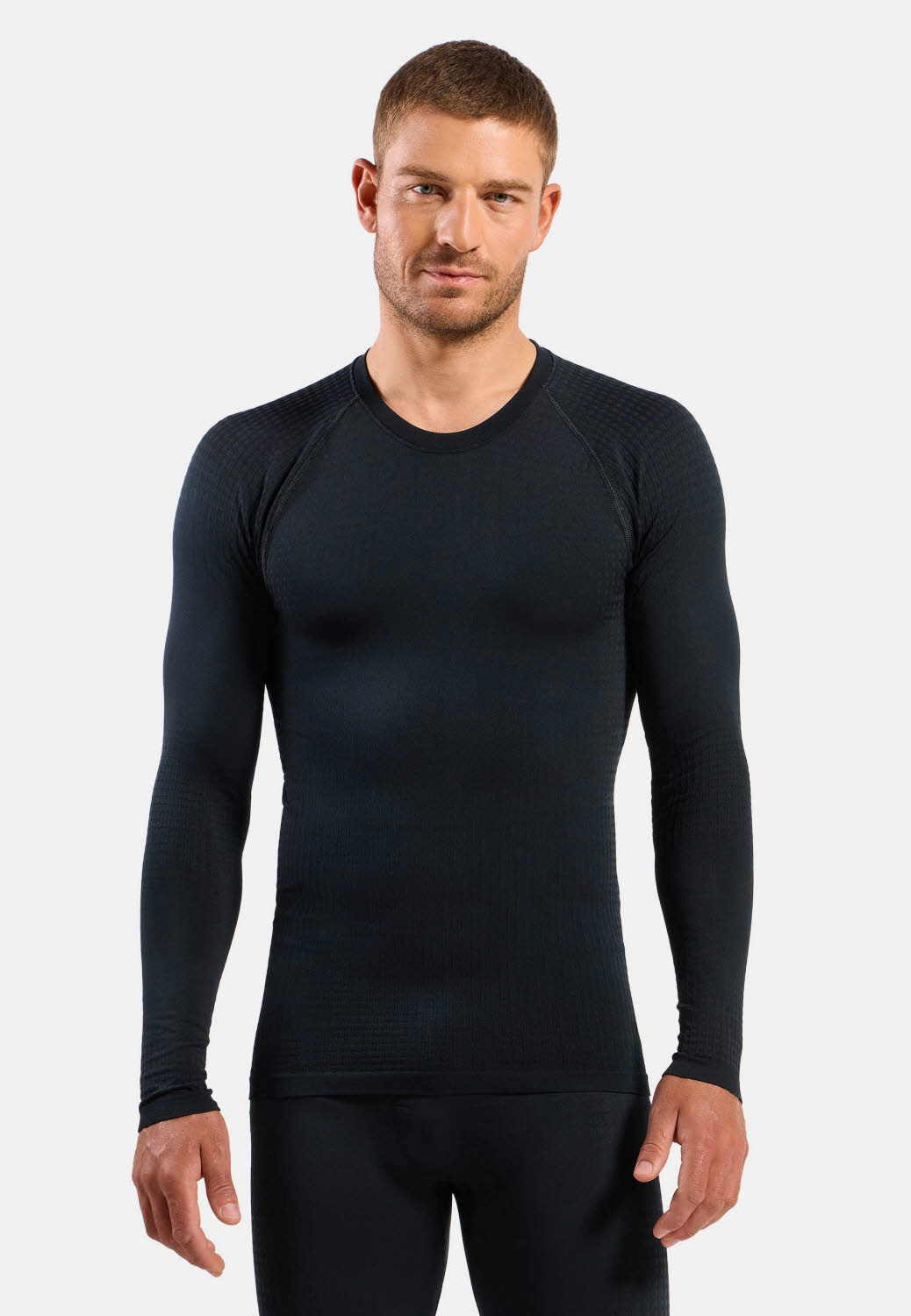 Odlo Performance Warm Herren Funktionsshirt Unterziehhemd schwarz