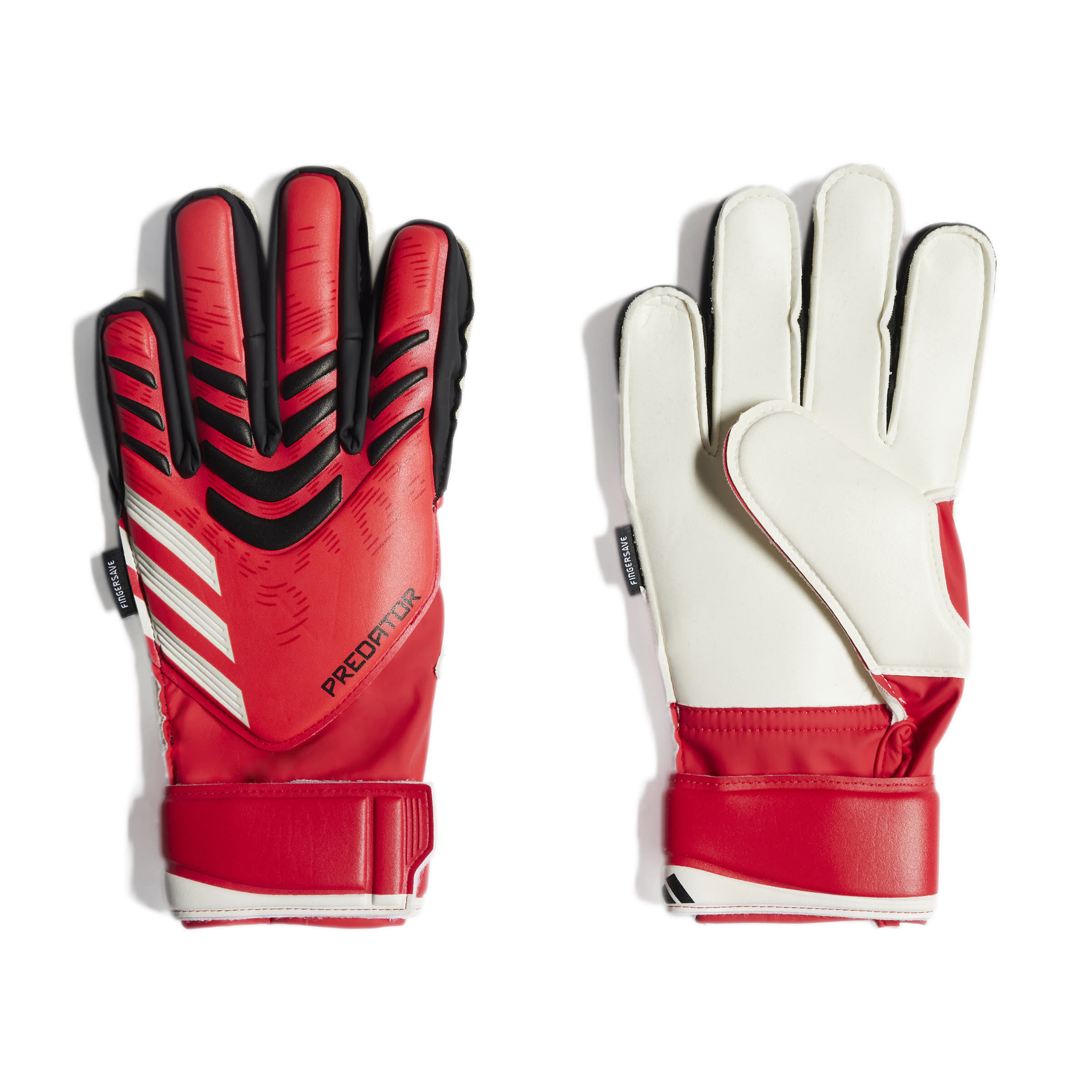 adidas Predator Match Kids Fingersave Torwarthandschuhe rot