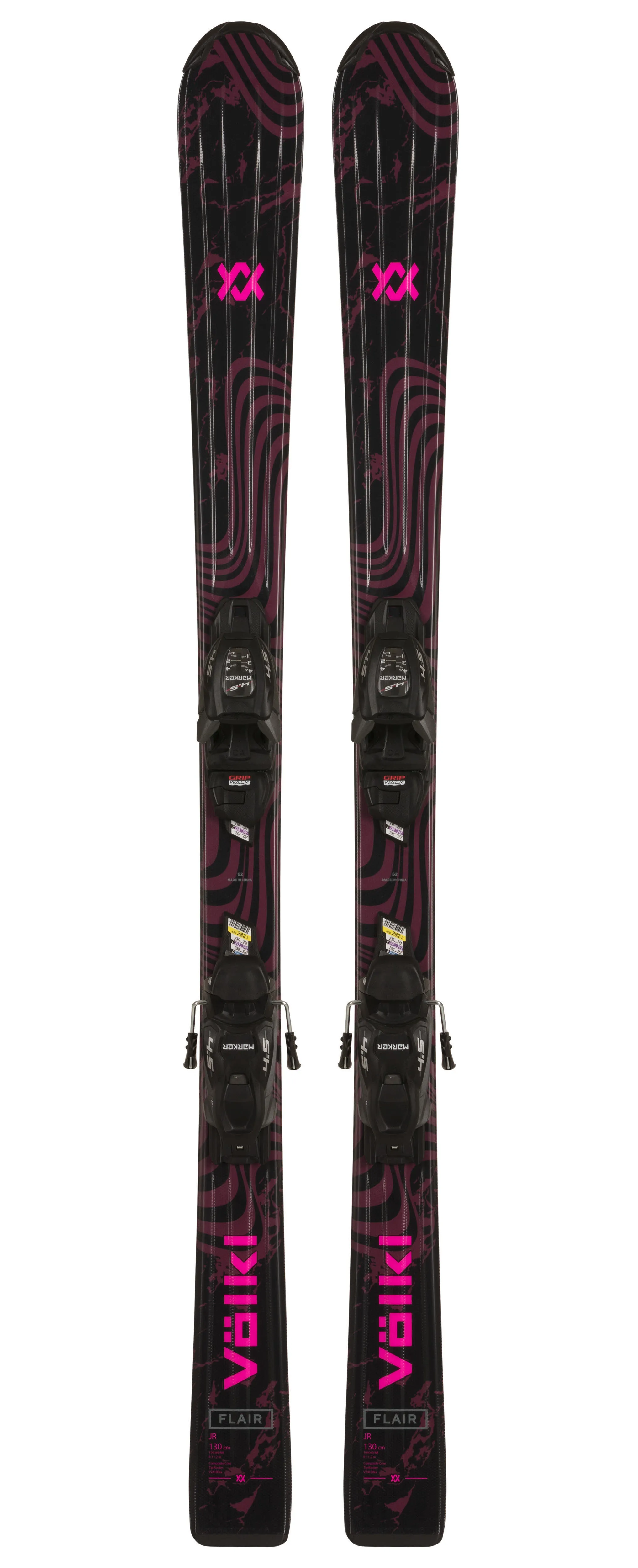 Völkl FLAIR JUNIOR + 7.0 VMOTION JR LADY (160cm) Kinder-Ski 24/25 lila pink